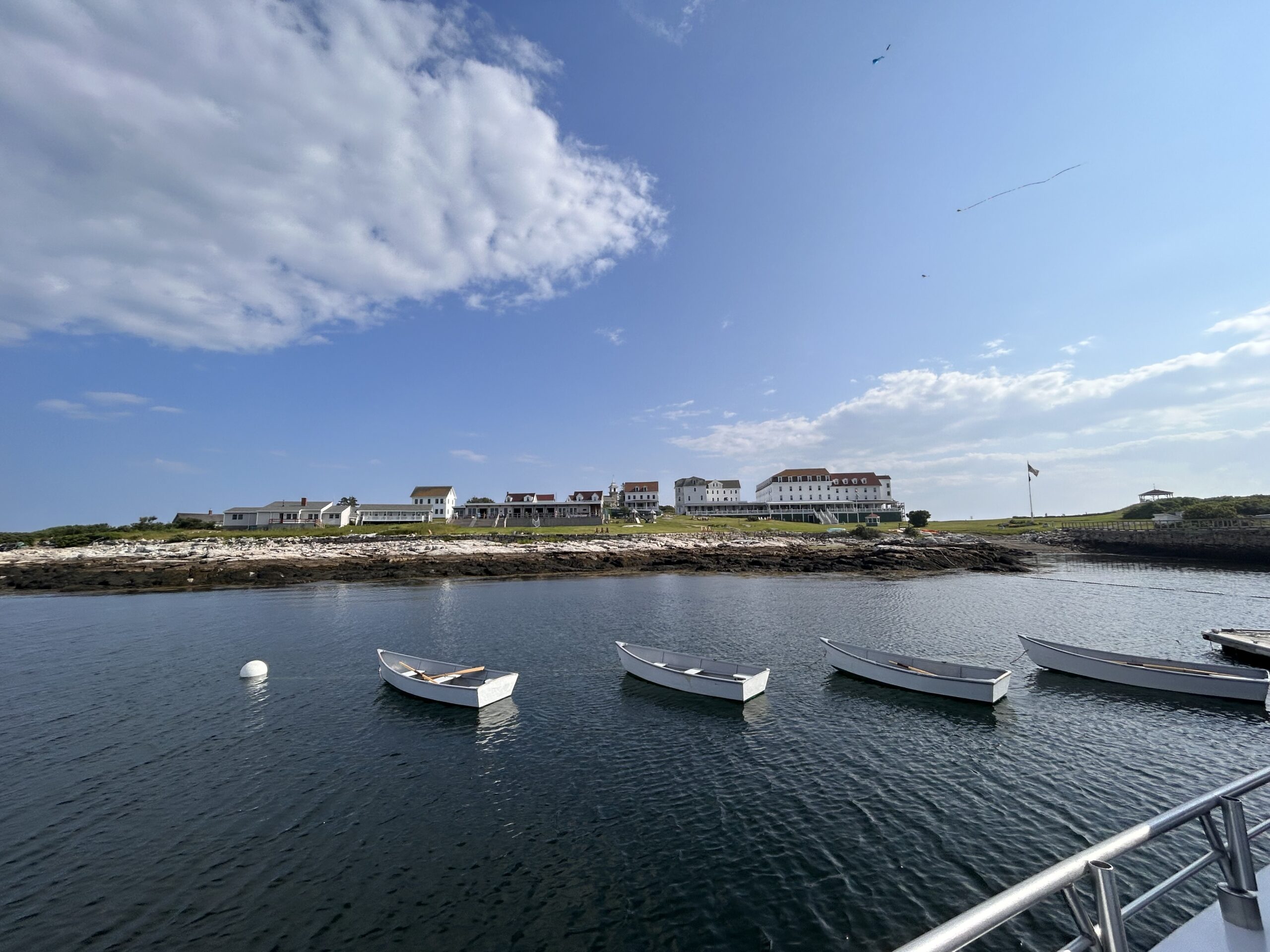 Boats arriving at Star Island